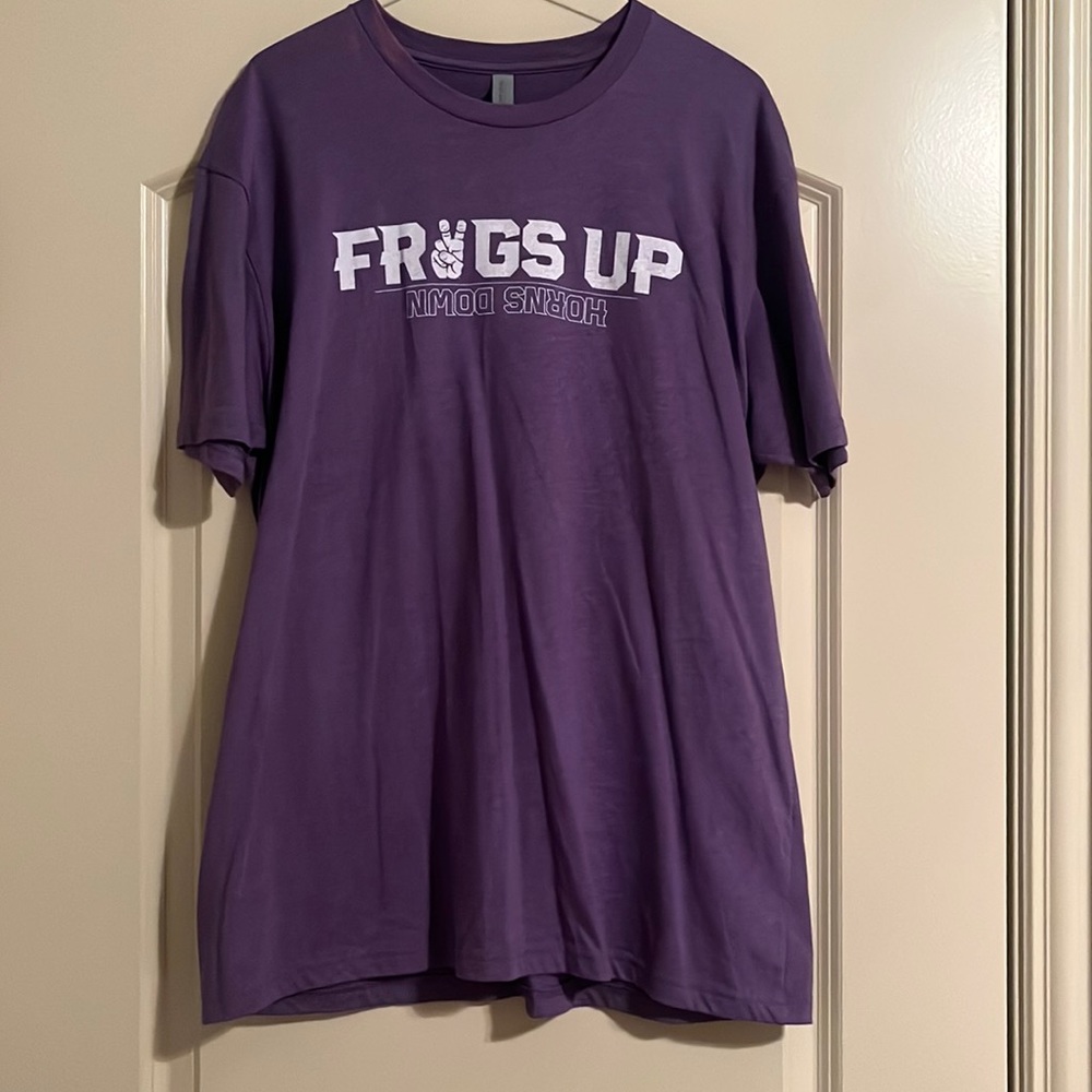 TCU - Frogs Up Horns Down - Size XL
